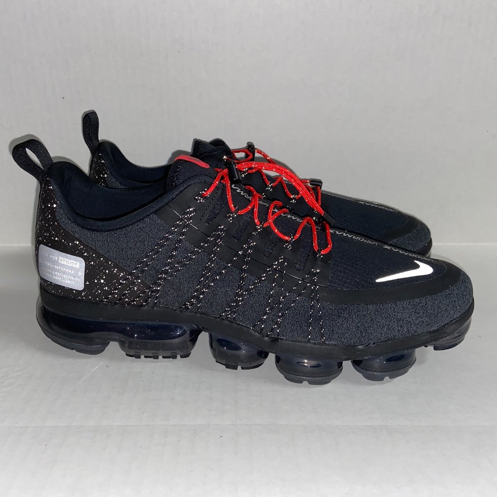 Nike Air Vapormax Run Utility Black Gray Reflective Shoes Mens Size 13 Rare